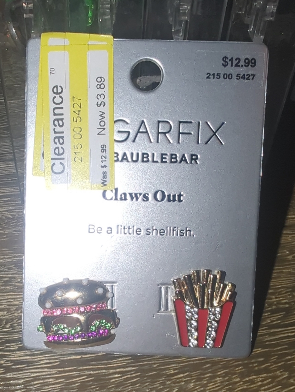 BaubleBar Multicolor Burger & Red Fries Stud Earrings